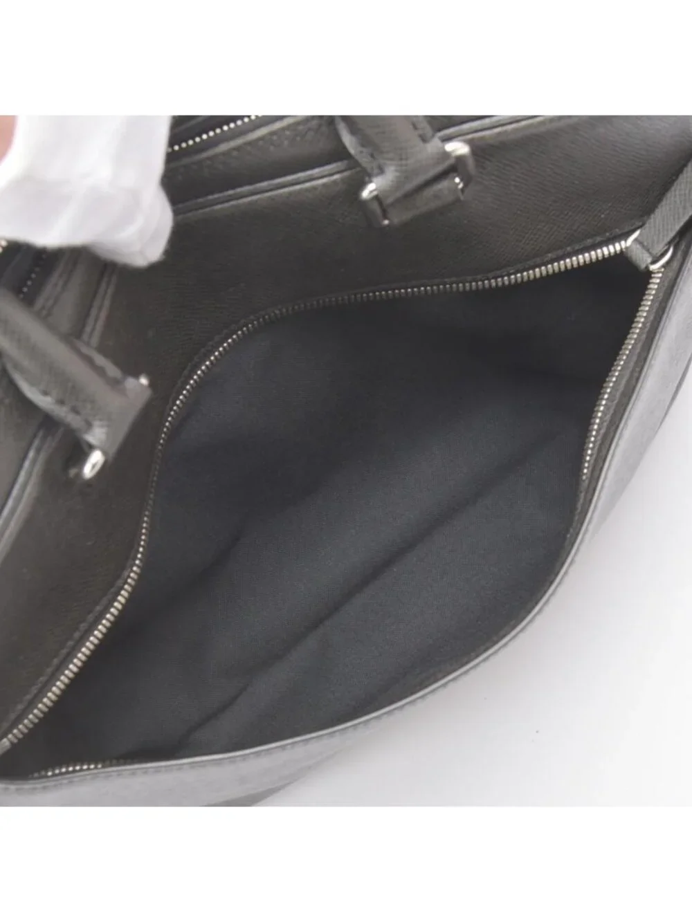 Louis Vuitton Porte Documents Briefcase PDB Taiga Leather Black